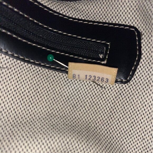 Dooney Bourke Black Crescent Shoulder Bag Y2K Smooth Leather Hobo - Picture 6 of 8